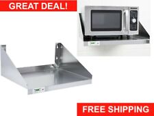 Stainless Steel Commercial Restaurant Wall Mount Microwave Shelf Nsf 24 X 18