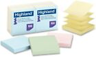 Pastel Pop Up Self-stick Notes 3 X 3 Accordion Style 100 Sheet Pads - 12 Pack