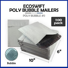 100 0 6x10 Ecoswift Brand Poly Bubble Mailers Padded Shipping Envelope 6 X 10