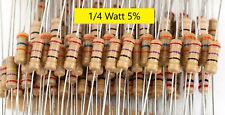 14w 5 Carbon Film Resistors Qty 51020 All Values Ship Day Ordered Mr Circuit