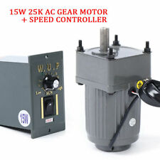 110v Electric Machinery Gear Motor Withspeed Controller 54rpm 125 Reduction Ratio