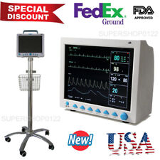 Us Seller 6 Parameters Cms8000 Icu Ccu Patient Monitor With Trolley Cart Stand