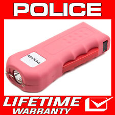 Police Stun Gun 515 560 Bv Mini Rechargeable With Led Flashlight Pink