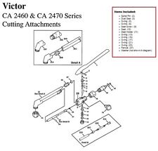 Victor Ca2460 Amp Ca2470 Cutting Torch Large Rebuildrepair Parts Kit 0390 0057