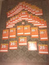 40 Orange 25 Off Retail Store 2sided Price Break Clearance Sale Signs Withbonus