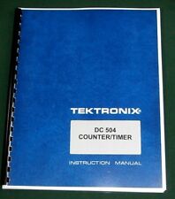Tektronix Dc 504 Instruction Manual With 11x17 Foldouts Amp Protective Covers