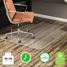 Deflecto Economat Anytime Use Chair Mat For Hard Floor 36 X 48 Withlip Clear