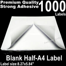 1000 Half A4 Labels Self Adhesive Tag Label Sticker Shipping Address 2tags Paper
