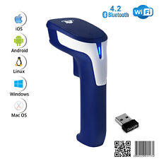 1d2d Wireless Bluetooth Barcode Scanner 3 In 1 Handheld Usb Qr Code Reader