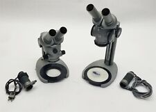 Vintage Carl Zeiss Germany Binocular Microscope With Light Illuminator Lot 2
