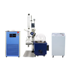 50l Lab Industrial Rotary Evaporator Distillation Set Water Vacuum Pump Chiller