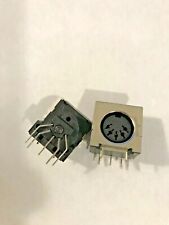 Lot Of 2 Din5 Pc Mount Female Connector Midi Right Angle Din 5 Pin At Keyboard