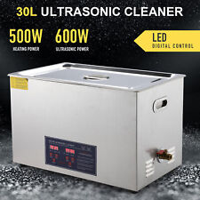 30l Digital Ultrasonic Jewelry Cleaning Cleaner Machine With Heater Timer