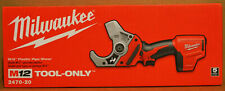 Brand New Milwaukee 2470 20 M12 12v Li Ion Cordless Vsr Pvc Pipe Shear Cutter
