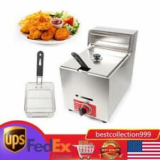 New 10l Single Basket Commercial Deep Fryer Propane Gas Use Counter Top