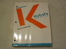 Kubota Tractor Dealer 760 Page Parts Price List Manual
