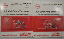 Lot Of 2 Molex Wmlx 106 Kk Mini Crimp Terminals