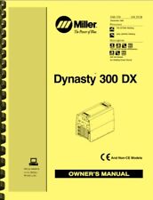 Miller Dynasty 300 Dx 300dx Welder Owners Manual