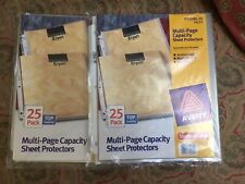 New Listing2 X Avery Multi Page Top Load Sheet Protectors Letter Clear 25pack 74171