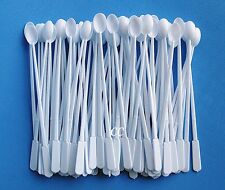 Mini Spoon Plastic Disposable 5 In 100 White Lab Supplies Medicinal