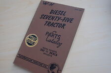 Caterpillar Seventy Five Tractor Crawler Dozer Parts Manual Book Vintage 2e List