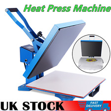 15x15inch Heat Press Clamshell Sublimation Transfer Machine T Shirt Diy Printer