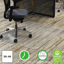 Deflecto Clear Polycarbonate All Day Use Chair Mat For Hard Floor 36 X 48