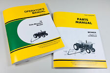 Operators Parts Manual Set For John Deere Number 10 Side Mount Sickle Bar Mower