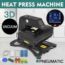 Preasion 110v 3d Pneumatic Vacuum Heat Press Machine With Sublimation Colorful B