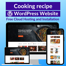 Cooking Recipe Business Affiliate Website Store Free Cloud Hostinginstallation