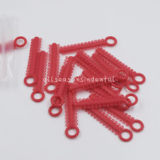 1040pcs Rings Dental Orthodontic Elastic Rubber Bands Red Color Ligature Ties