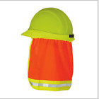 Safety Hard Hat Reflective Stripe Neck Shield Cap Sun Shade Protective Helmets