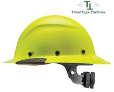 Lift Safety Dax Hivis Yellow Full Brim Hard Hat With Ratchet Suspension