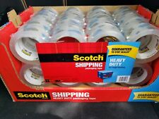 16 Rolls Scotch 3m Clear Heavy Duty Shipping Packaging Tape 874 Yd Bulk Lot
