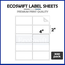 3000 4 X 2 Premium Laserink Address Shipping Adhesive Labels 10 Per Sheet