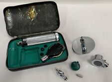 Vintage Antique Welch Allyn Otoscope Opthalmoscope With Parts In Case A20