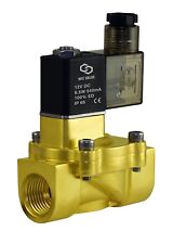12 Inch Brass Low Power Consumption Electric Air Water Solenoid Valve 12v Dc