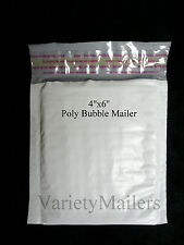 18 Extra Small 0000 4x6 Poly Bubble Envelopes Tiny Padded Shipping Mailers
