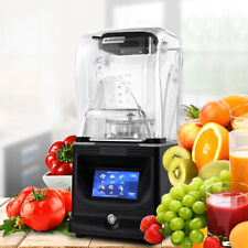 Commercial Soundproof Cover Ice Blender Fruit Juicer Smoothie Maker Touch Screen
