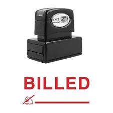 Signature Icon Billed Stamp Pre Inked Red
