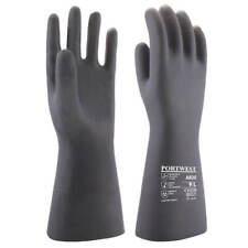 Portwest Neoprene Chemical Gauntlet Chemical Resistant Textured Pattern Pair