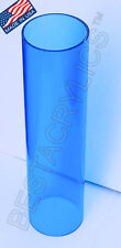 1 Pc 3 Od X 2 34 Id X 36 Inch Long Clear Blue Acrylic Plexiglass Lucite Tube