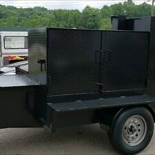 Mega Chicken Flipper With Storage Bbq Smoker Grill Trailer Food Truck Catering