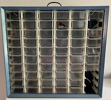 60 Drawer Metal Akro Mills Small Parts Storage Organizer Cabinet Plastic Bins