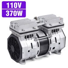 High Flow Vacuum Air Pump Double Cylinder Oil Free Oilless Piston Compressor