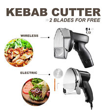 Electric Kebab Cutter Slicer Meat Knife Doner Shawarma Cutting Machine 2 Blades