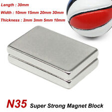 Super Strong Magnet Block Length 30mm Rare Earth Neodymium Magnets Square N35