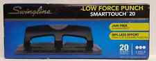 Swingline Smarttouch 3 Hole Punch Low Force Metal 20 Sheets A7074075loc 54