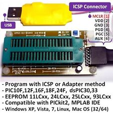 Ica03 Usb Microchip Picdspiceeprom Icspzif Socket Programmer Set Pickit2 Sw