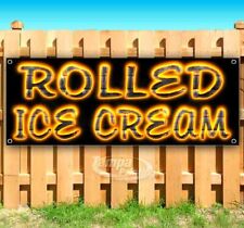 Rolled Ice Cream Advertising Vinyl Banner Flag Sign Many Sizes Available Bbq